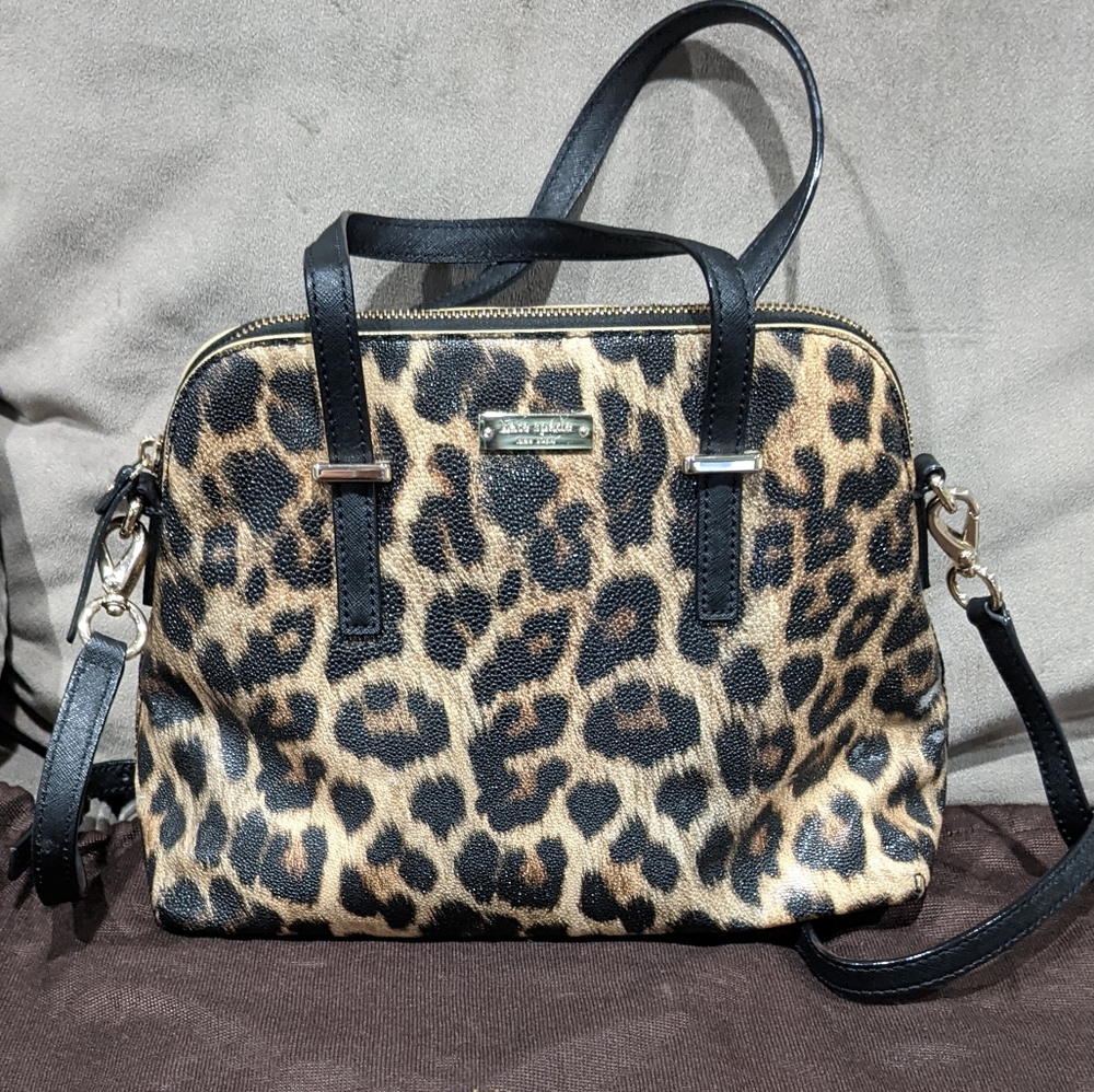 Kate Spade Cheetah Print bag w/ duster bag